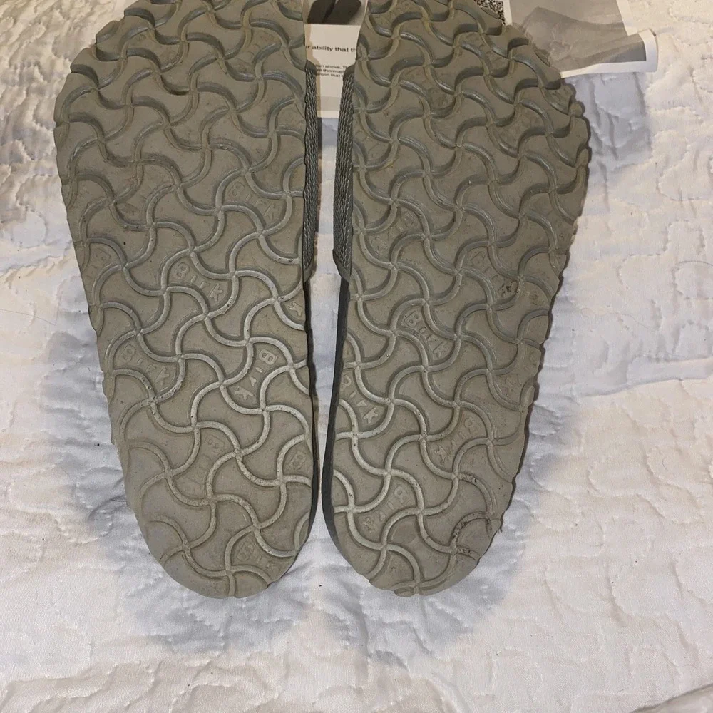 Birkenstock Barbados EVA silver Slides ‎ Unisex Sz.38 W 7-7.5 M 5.5-6 Authentic